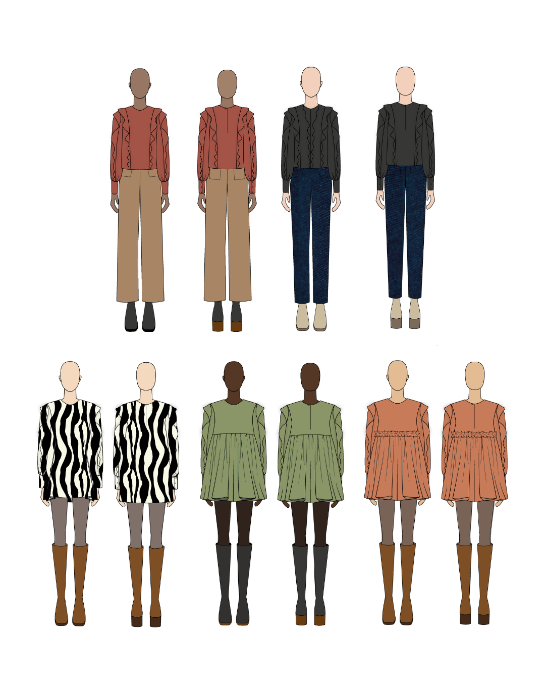 Patrons de couture - Pack Liv & Ivy
