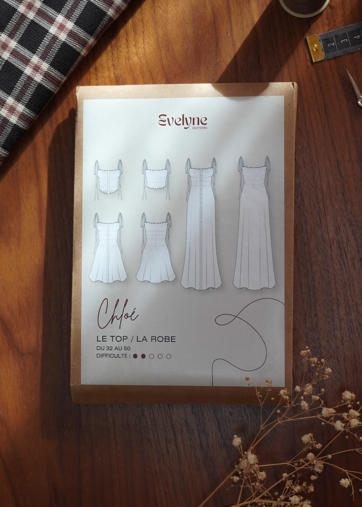 Patron de couture : le top / la robe Chloé