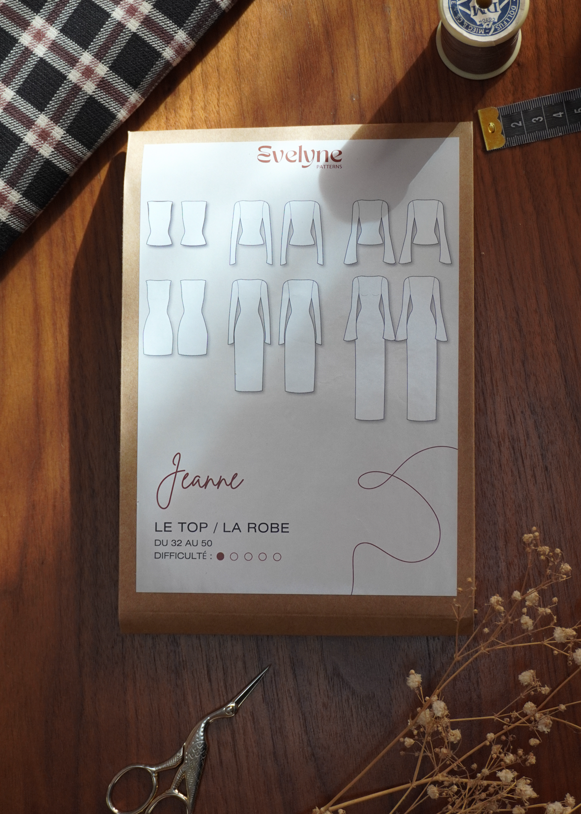 Patron de couture : le top / la robe Jeanne
