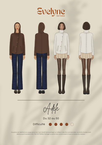 Patron de couture : le manteau Adèle