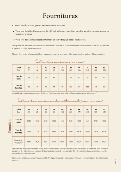 Patron de couture : le pantalon Marceau