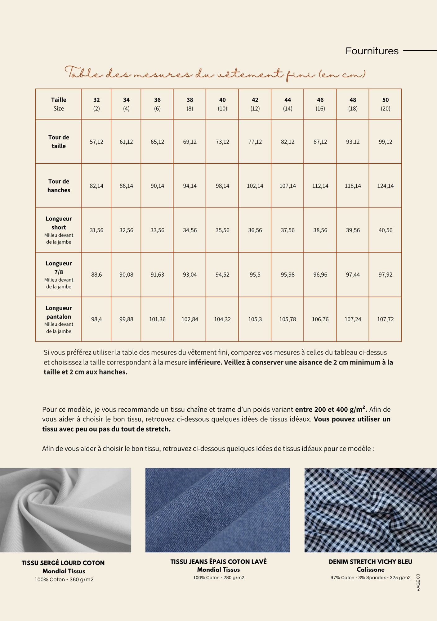 Patron de couture : le pantalon / short Eden