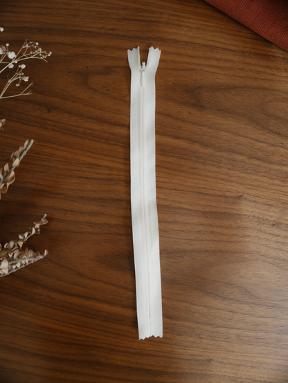 Fermeture à glissière invisible non séparable 25 cm