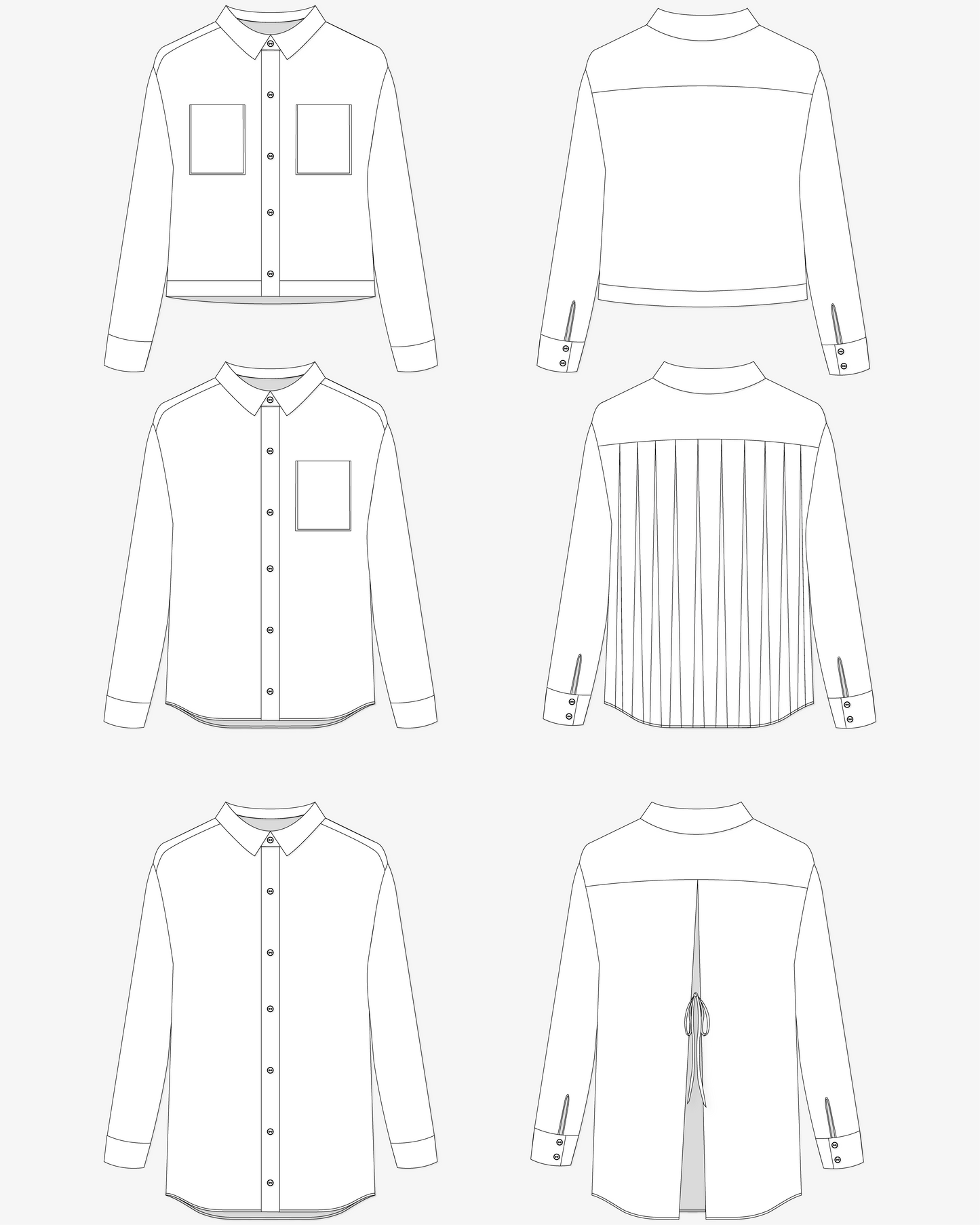 Patron de couture : la chemise Céline