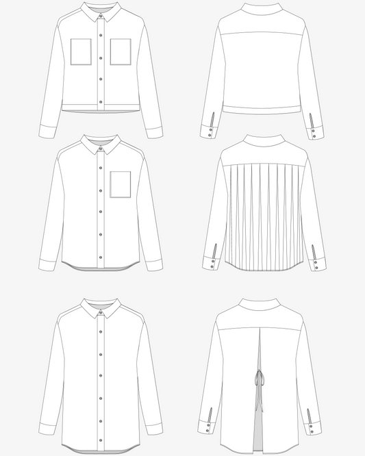Patron de couture : la chemise Céline
