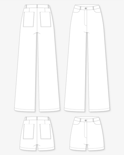 Patron de couture : le pantalon / short Eden