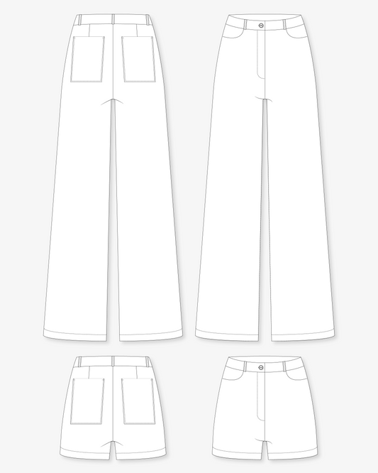 Patron de couture : le pantalon / short Eden