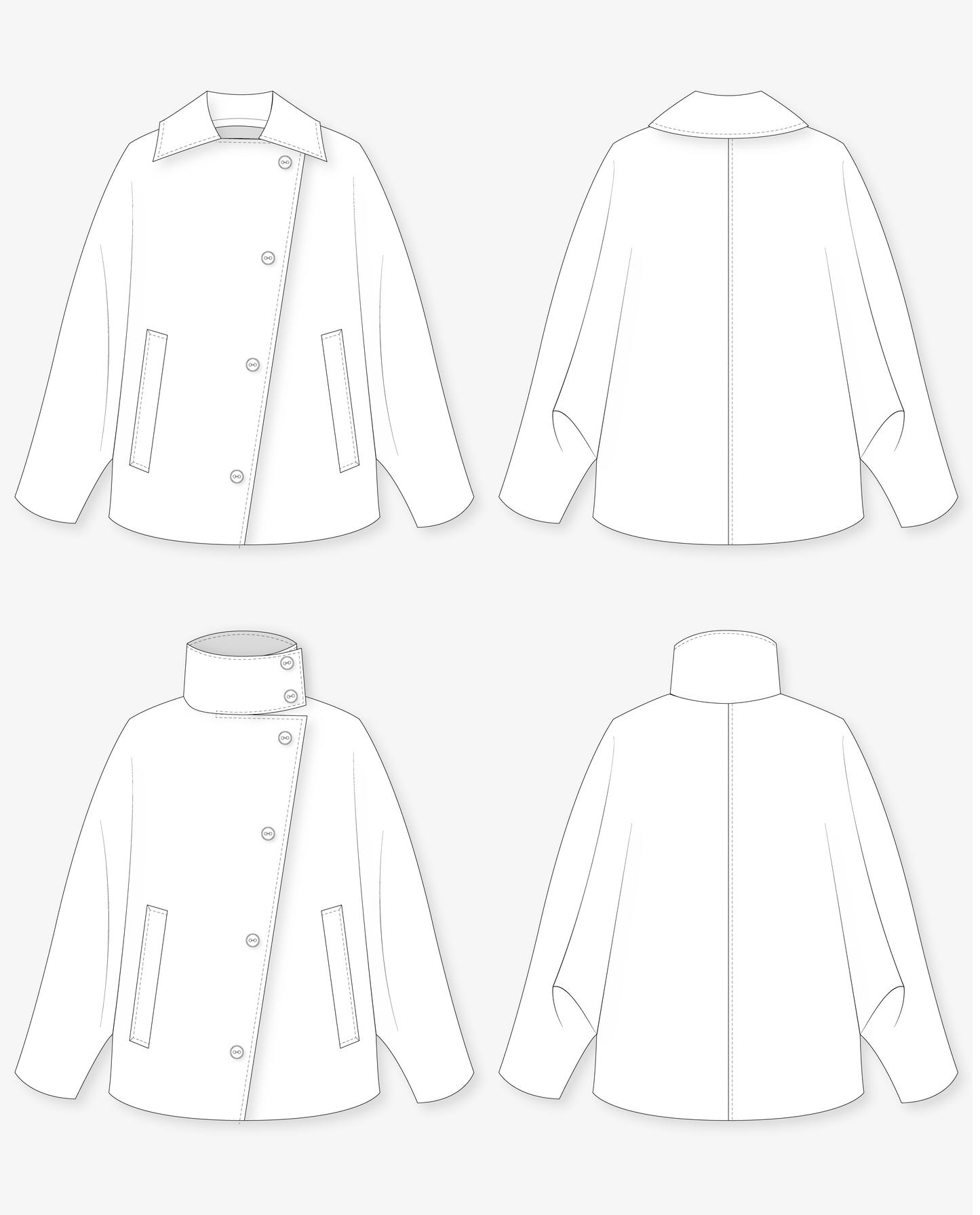 Patron de couture : le manteau Adèle