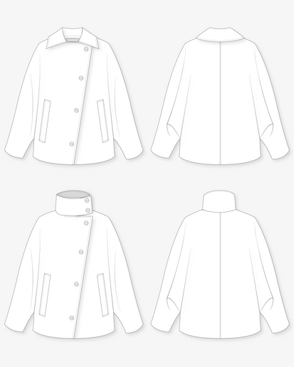 Patron de couture : le manteau Adèle