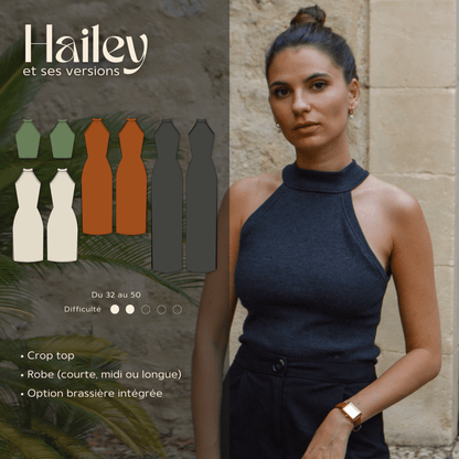 Patron PDF - Hailey - Evelyne PatternsCrop top - RobeEvelyne Patterns