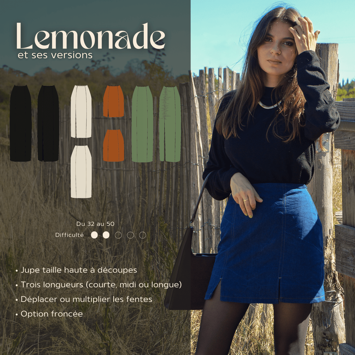 Patron PDF - Lemonade - Evelyne PatternsJupeEvelyne Patterns