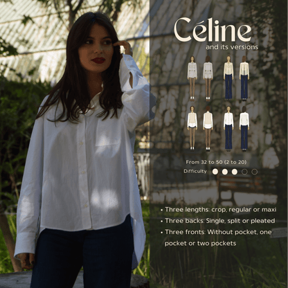 PDF Pattern - Céline - Evelyne PatternsChemiseEvelyne Patterns